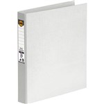 MARBIG LINEN RING BINDER PE 2D 25MM A4 WHITE