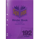 SPIRAX P128 BINDER BOOK 8MM RULED 70GSM 192 PAGE A4