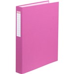 COLOURHIDE RING BINDER PE 2D 25MM A4 CASSIS PINK