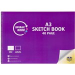 SPIRAX 965 KODE SKETCHBOOK SIDE OPEN 40 PAGE A3