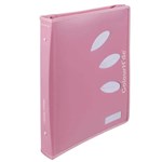 COLOURHIDE ZIPPER RING BINDER PP 2D 25MM A4 BUBBLEGUM PINK