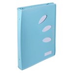 COLOURHIDE ZIPPER RING BINDER PP 2D 25MM A4 SKY BLUE