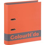 COLOURHIDE SILKY TOUCH LEVER ARCH FILE 70MM A4 ORANGE