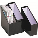 MARBIG MAGAZINE HOLDER SIMPLE STORAGE BLACK SET 3