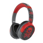MOKI SUPER POP WIRELESS HEADPHONES SKULLS RED