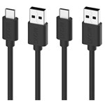 MOKI USBA TO USBC SYNCHARGE CABLE 1M JET BLACK TWIN PACK