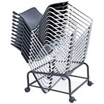 STEELCO ADAM CHAIR TROLLEY BLACK