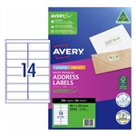 AVERY 936094 J8163 ADDRESS LABELS INKJET 14UP WHITE PACK 50