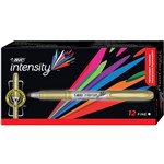 BIC INTENSITY PERMANENT MARKER BULLET FINE METALLIC GOLD BOX 12