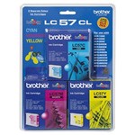 BROTHER LC57CL3PK INK CARTRIDGE VALUE PACK CYANMAGENTAYELLOW