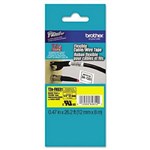BROTHER TZEFX631 FLEXIBLE LABELLING TAPE 12MM BLACK ON YELLOW