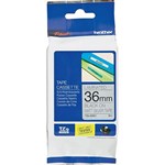 BROTHER TZEM961 LAMINATED LABELLING TAPE 36MM BLACK ON MATT SILVER