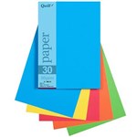 QUILL COLOURED A5 COPY PAPER 80GSM BRIGHT ASSORTED PACK 250 SHEETS