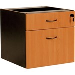 RAPID WORKER FIXED DESK PEDESTAL 2DRAWER LOCKABLE 465 X 447 X 454MM BEECHIRONSTONE