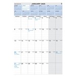 DEBDEN WALL CALENDAR CE0015 MONTH TO VIEW 394 X 577MM
