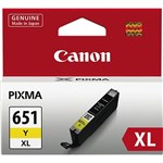 CANON CLI651XL INK CARTRIDGE HIGH YIELD YELLOW
