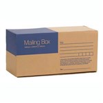 CUMBERLAND MAILING BOX PRINTED ADDRESS FIELDS 400 X 200 X 180MM BROWN