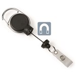 DURABLE BADGE REEL EXTRA STRONG BLACK