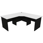 LOGAN CORNER WORKSTATION COMPLETE 1800 X 1800 X 750 X 730MM WHITEIRONSTONE