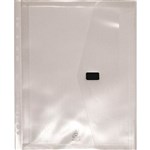 POP POLYWALLY BINDER WALLET HOOK AND LOOP CLOSURE 30MM GUSSET A4 CLEAR
