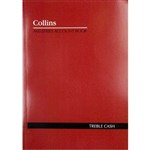 COLLINS A60 SERIES ACCOUNT BOOK 3 MONEY COLUMN TREBLE CASH 60 LEAF A4 RED