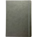 COLLINS LEGACY NOTEBOOK RULED 240 PAGE EXPANDABLE INNER POCKET A5 GREY
