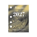 COLLINS DESK CALENDAR DCRS REFILL DAY TO PAGE SIDE PUNCH