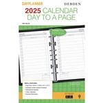 DEBDEN DAYPLANNER DK1100 DESK EDITION REFILL DAY TO PAGE 216 X 140MM WHITE