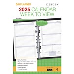 DEBDEN DAYPLANNER DK1700 DESK EDITION REFILL WEEK TO VIEW 216 X 140MM WHITE
