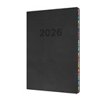 COLLINS RAINBOW EDGE ED153U96 DIARY WEEK TO VIEW A5 CHARCOAL