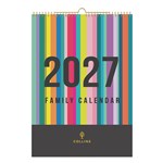 COLLINS EDGE RAINBOW WALL CALENDAR EDFC135 MONTH TO VIEW A3