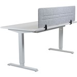 HEDJ ABOVE PET DESK MOUNTED SCREEN 1400 X 340MM LIGHT GREY