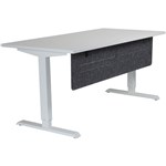 HEDJ BELOW PET DESK MOUNTED SCREEN 1400 X 340MM CHARCOAL
