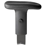 BURO METRO  ROMA CHAIR ARMS ADJUSTABLE BLACK PAIR