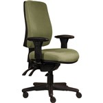 ERGOSELECT SPARK ERGONOMIC CHAIR HIGH BACK 3 LEVER SEAT SLIDE BLACK NYLON BASE ADJUSTABLE ARMS APPLE