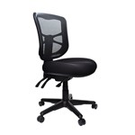 BURO METRO TASK CHAIR MEDIUM MESH BACK SEAT SLIDE 3LEVER BLACK NYLON BASE