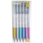 PILOT JUICE UP RETRACTABLE GEL PEN 04MM ASSORTED METALLIC COLOURS WALLET 6