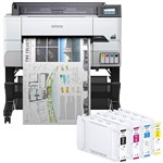 EPSON SURECOLOR T3465 LARGE FORMAT PRINTER AND E41V INK CARTRIDGE COMBO