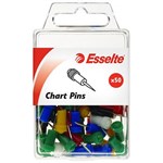 ESSELTE CHART PINS ASSORTED PACK 50