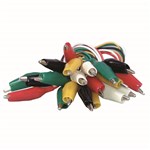 HEAVY DUTY JUMPER TEST CABLE KIT ALLIGATOR CLIP 10PCS