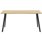 RAPIDLINE ETERNITY HIGH BAR TABLE 2100 X 750MM NATURAL OAKBLACK