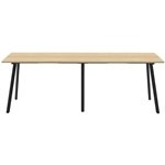 RAPIDLINE ETERNITY HIGH BAR TABLE 3000 X 750MM NATURAL OAKBLACK