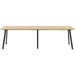 RAPIDLINE ETERNITY HIGH BAR TABLE 3600 X 750MM NATURAL OAKBLACK