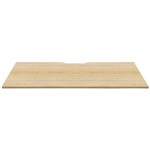 RAPIDLINE SCREEN SCALLOPED DESK TOP 1800 X 750 NATURAL OAK