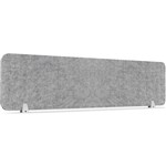 RAPIDLINE ECO PANEL DESK MOUNTED SCREEN 1490 X 384MM MARBLE GREY