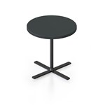 RAPIDLINE KOLO SIDE AND COFFEE TABLE 500 X 457MM BLACK TOP AND BLACK PC FRAME