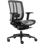 RAPIDLINE OASIS CHAIR MEDIUM MESH BACK ARMS BLACK