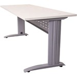 RAPID SPAN DESK WITH METAL MODESTY PANEL 1200 X 700 X 730MM WHITESILVER
