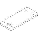 RAPIDLINE SHUSH30 SCREEN PLATE L SHAPE WHITE
