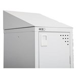 GO STEEL LOCKER ADDITIONAL SLOPING TOP 300 X 270MM SILVER GREY